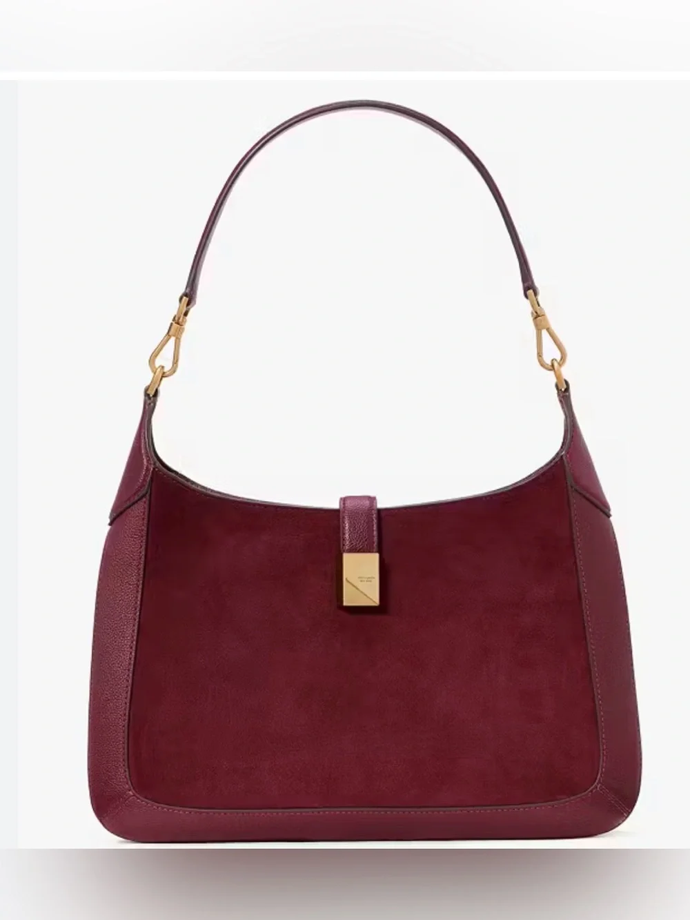kate spade new york Deco Pebbled Leather & Suede Hobo Bag. New no tag. Color win